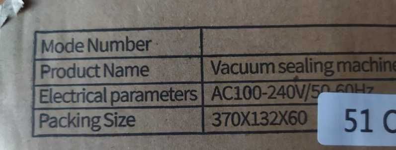 Вакуумный упаковщик Vacuum Sealer