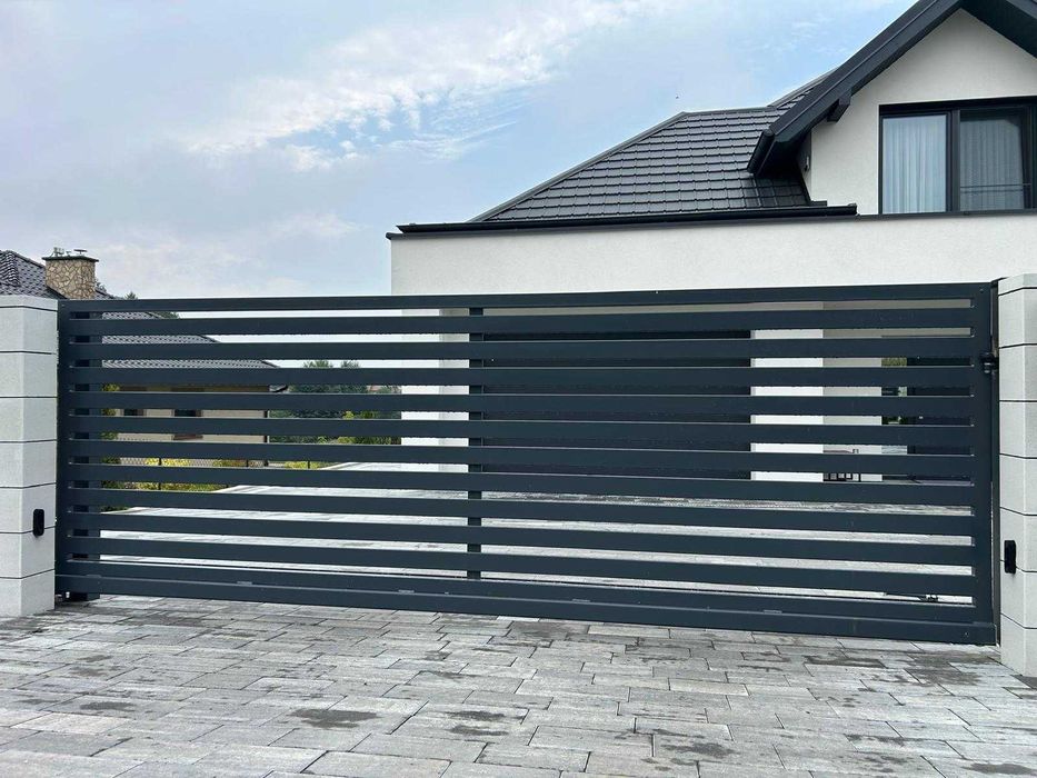 Brama przesuwna palisadowa 4m - Promocja: 1050 zł/mb
