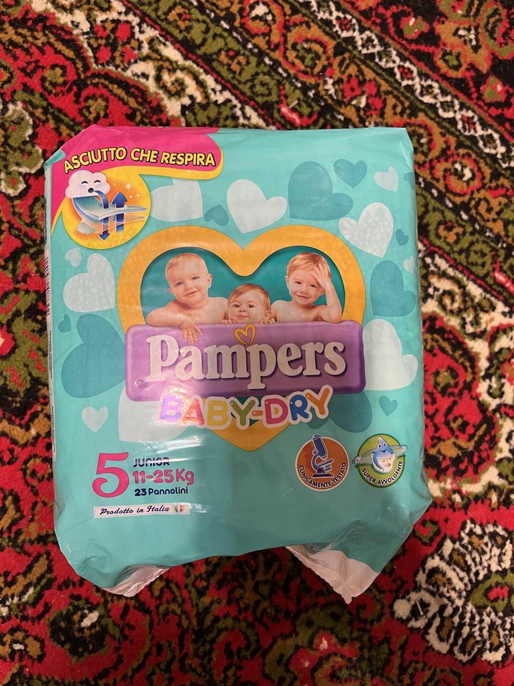 Підгузники Памперси Pampers baby-dry 5 Junior 11-25kg