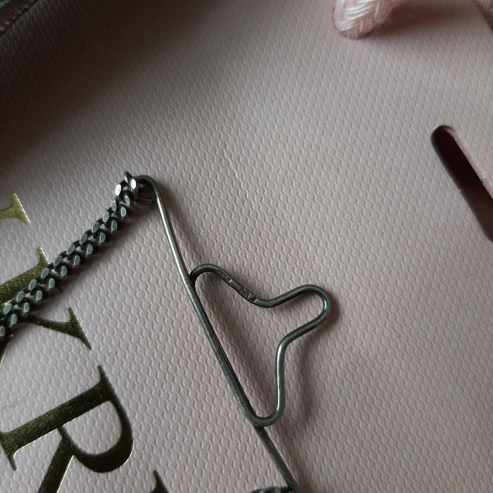 Unikat. W.Kruk srebrny naszyjnik/ozdoba do krawata