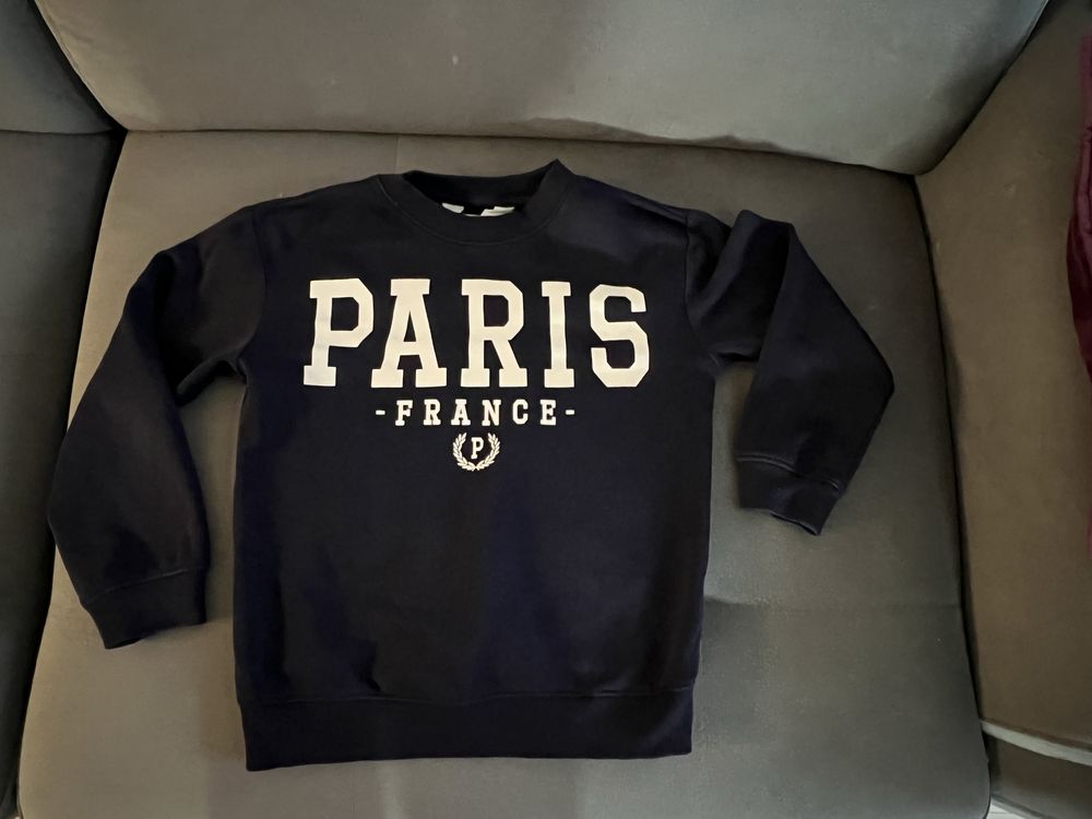 H&M granatowa bluza Paris r. 122/128 cm