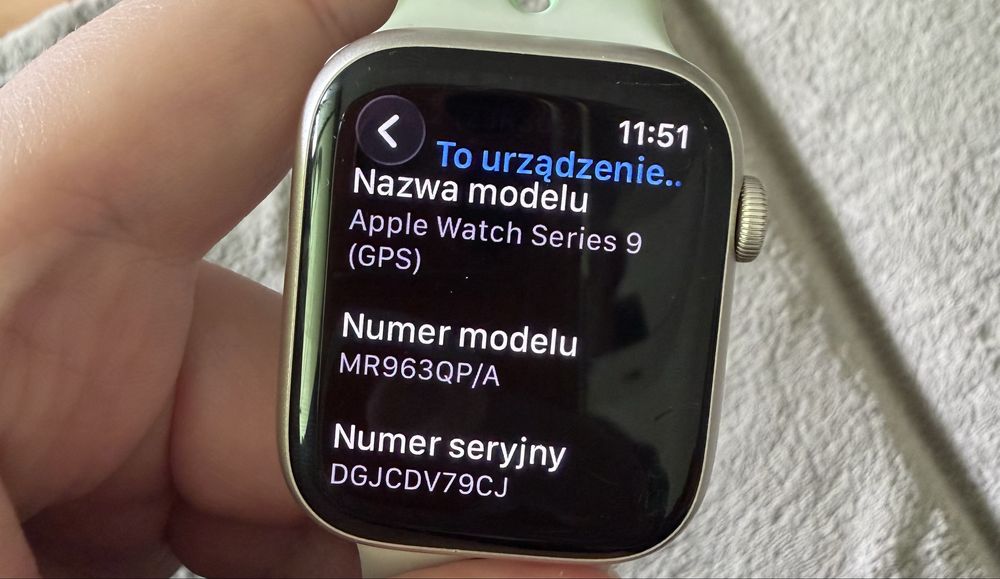 Zegarek Apple Watch seria 9 45 mm GPS