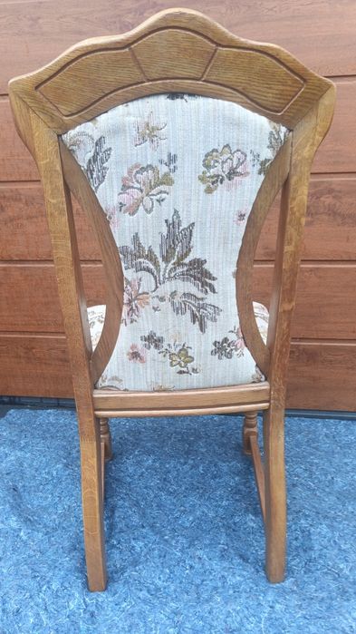 Zestaw 6 dębowych krzeseł