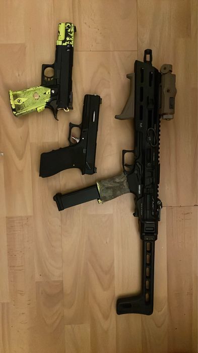 Glock 18c G-force We com adaotador hpa