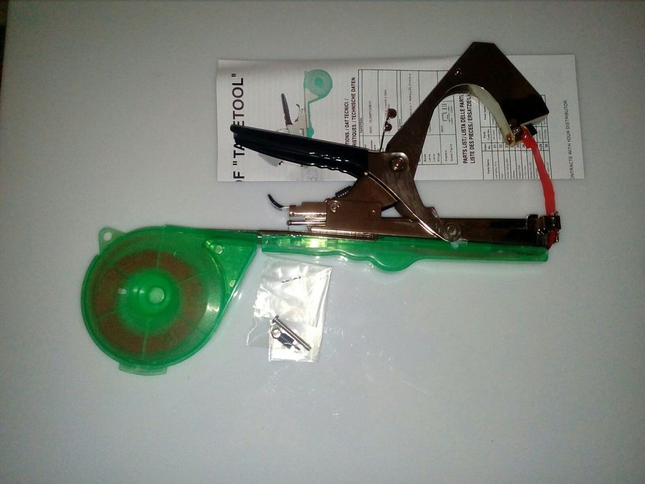 Набір степлер Tapetool садовий тапенер 10 стрічок+коробка скоб