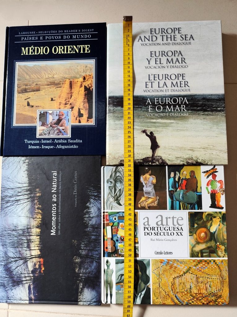 Livros antigos de capa dura com ilustrações (vintage)