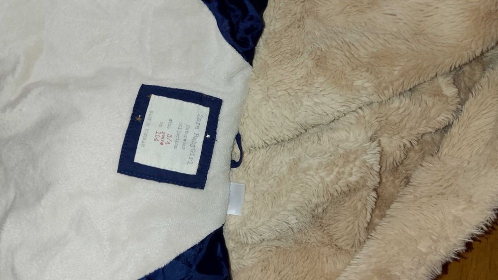 Kurteczka zimowa Zara Baby girl rozm. 104