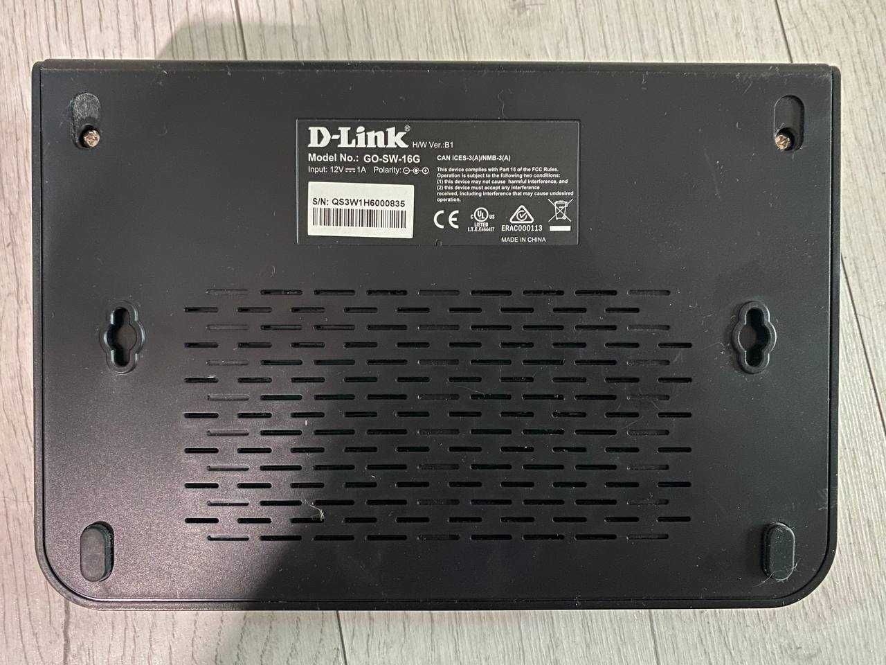 Свич D-Link GO-SW-16G/E 16xGE, Desktop