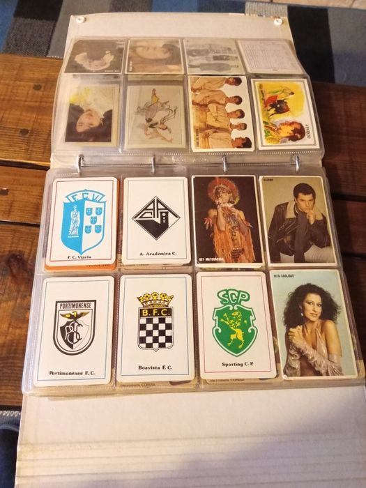 Coleção de calendários dos anos 80