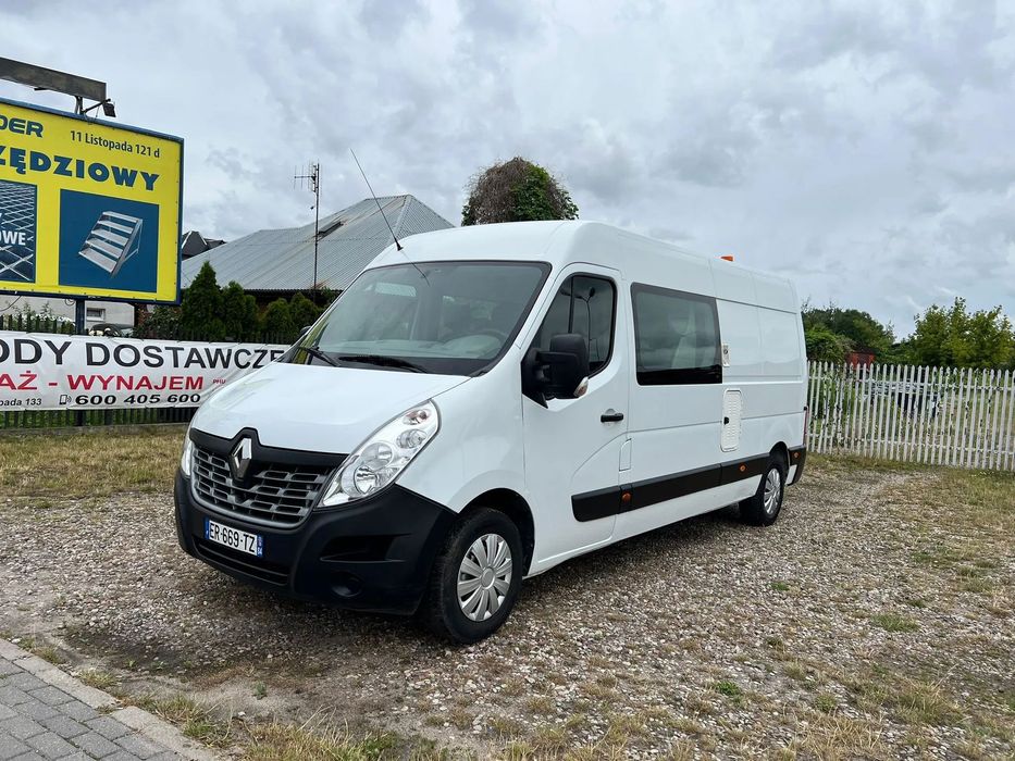 Renault Master Brygadówka 7-Osobowy  Renault Master 2017 Rok Brygadówka Doka 7-Osobowy