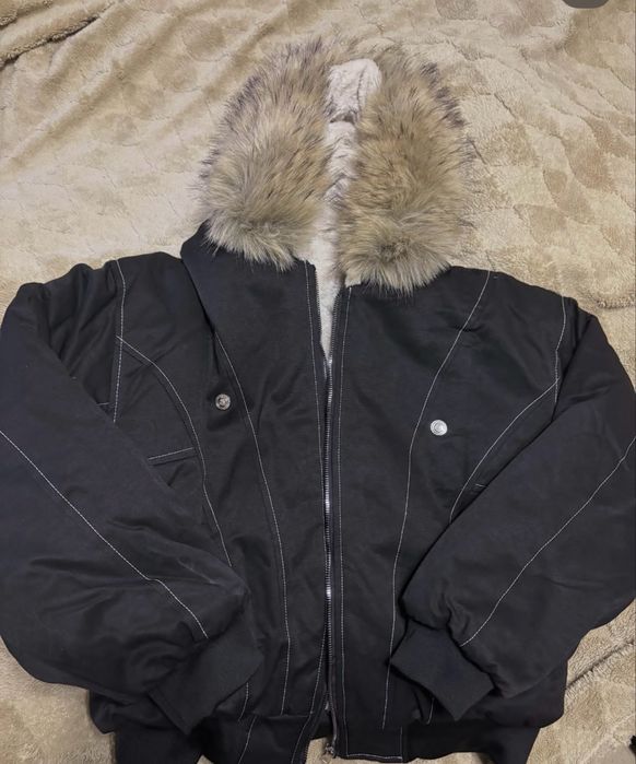 бомбер аляска куртка з хутром