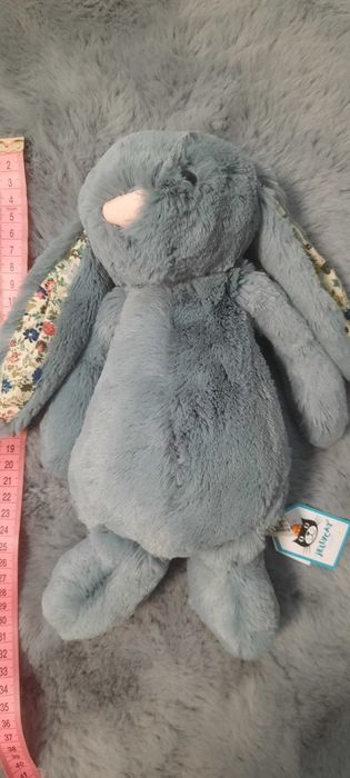 М'яка іграшка зайчик сіро-блакитного кольору 31 см Jellycat