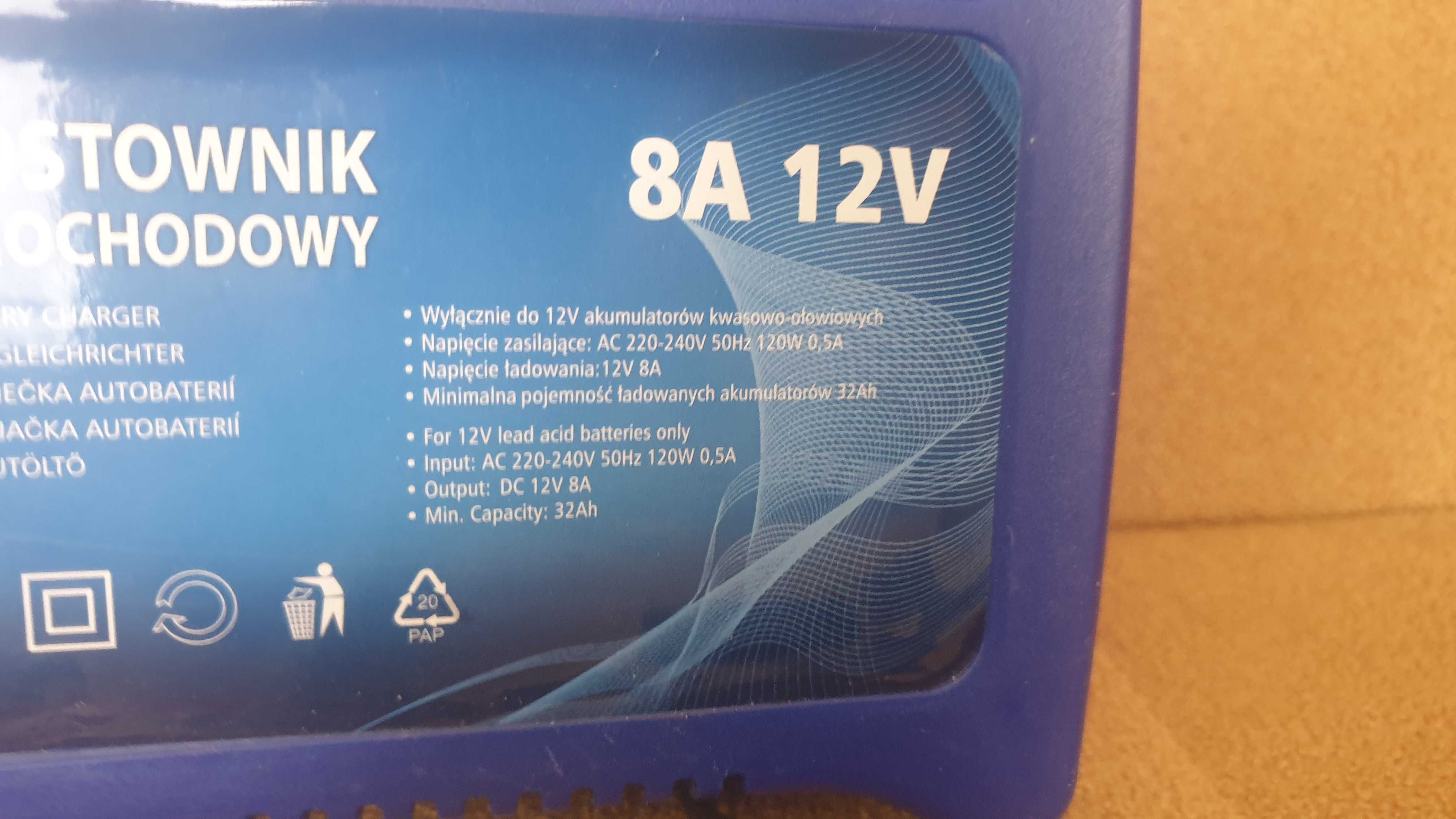 Prostownik do akumulatorów SENA 12V 8A - jak nowy