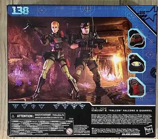 GI Joe GIJOE Classified  Vincent Falcone & Quarrel #148 (NOVO SELADO)