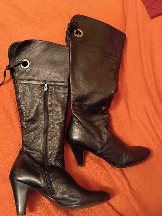 kozaki damskie skórzane