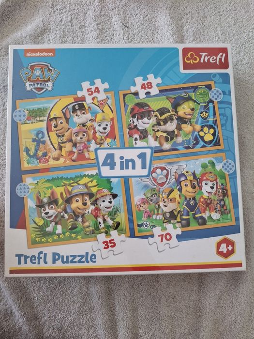 Puzzle psi patrol nowe 4w1