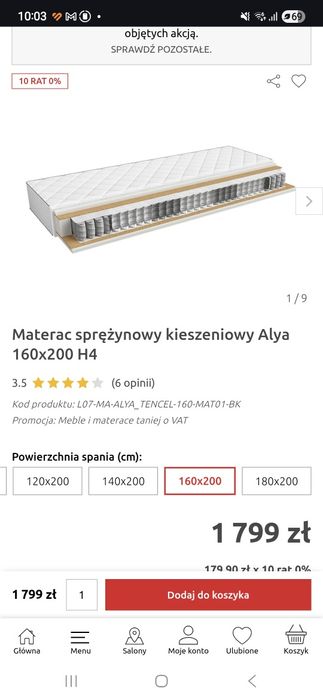 Łóżko+szafa zestaw mebli