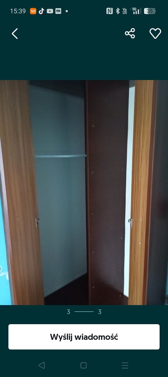 Szafa , garderoba bardzo pojemna