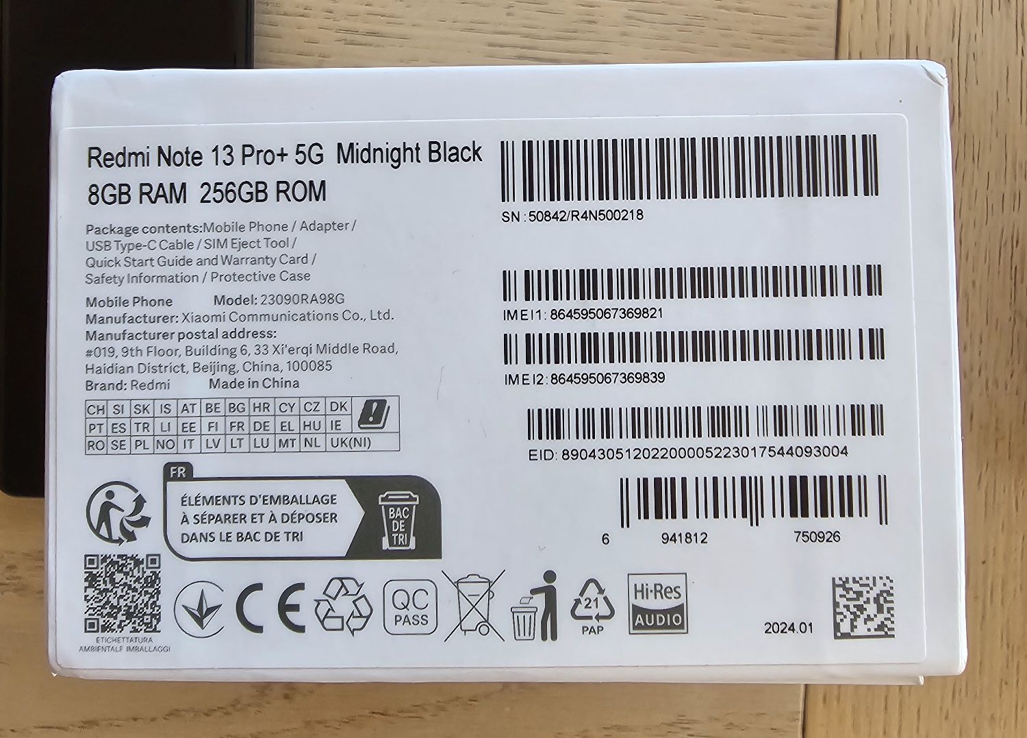Xiaomi redmi note 13 pro plus + 5g