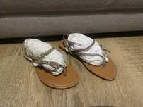 Złote sandały 33 young dimension sandałki japonki buty do sukienki