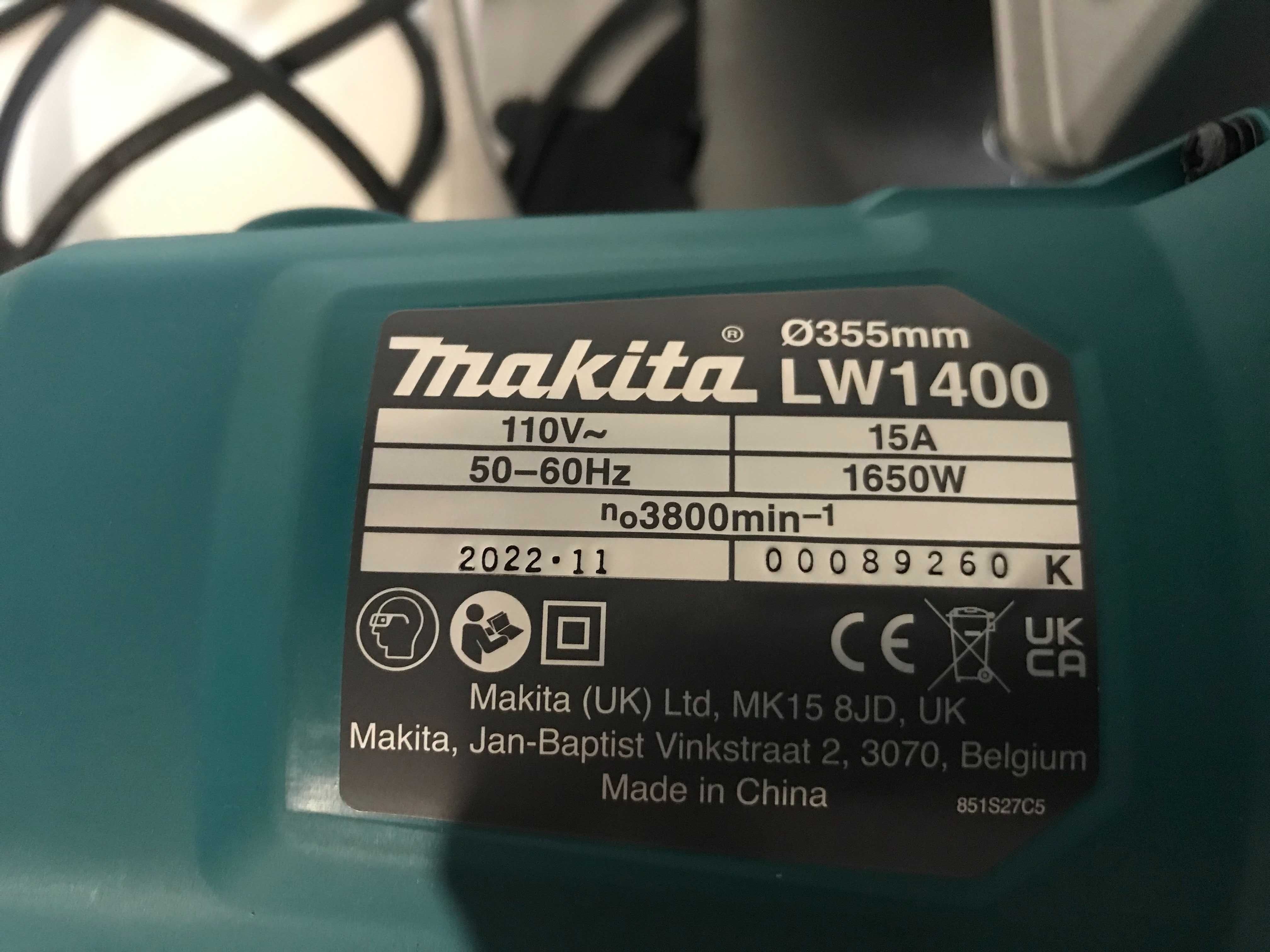 Відрізна пила по металу Makita LW1400/1, 110 V з Англії