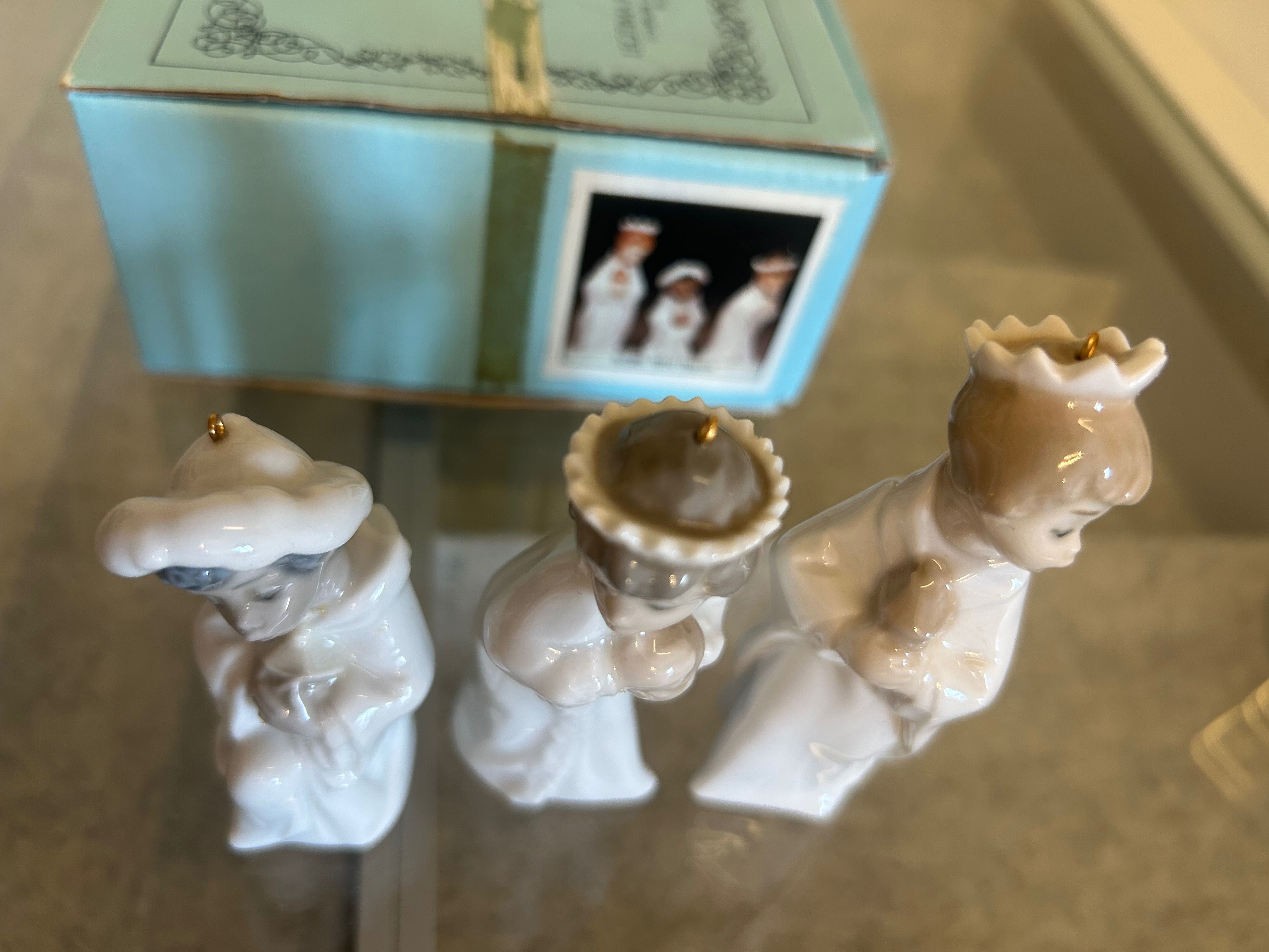 Lladró “Mini Reyes 5729” enfeites árvore de Natal