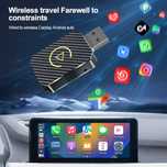 Bezprzewodowy adapter 2w1 CarPlay i AndroidAuto Pług and Play