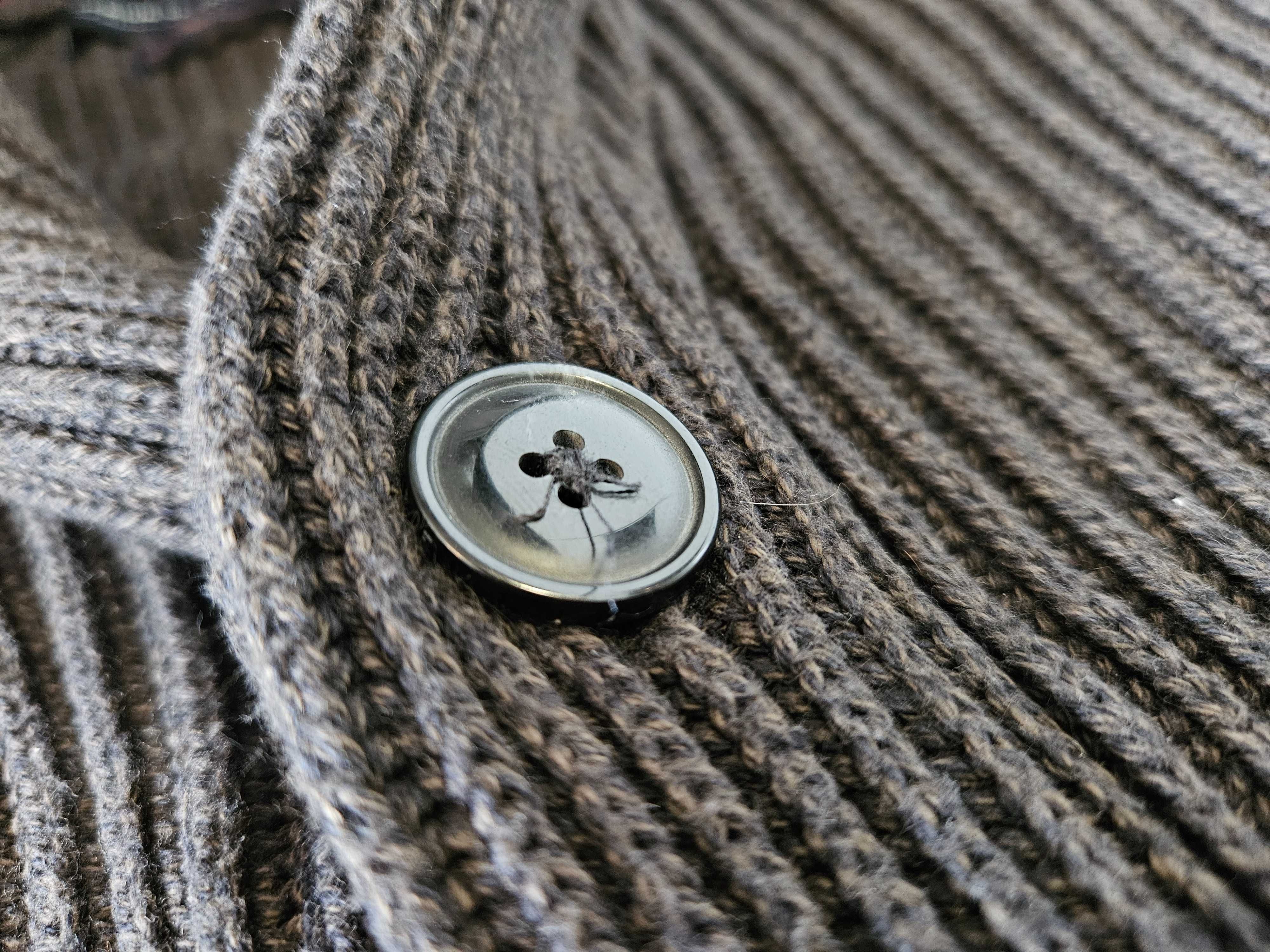 Sweter Kardigan Szary ciepły Jack&Jones M
