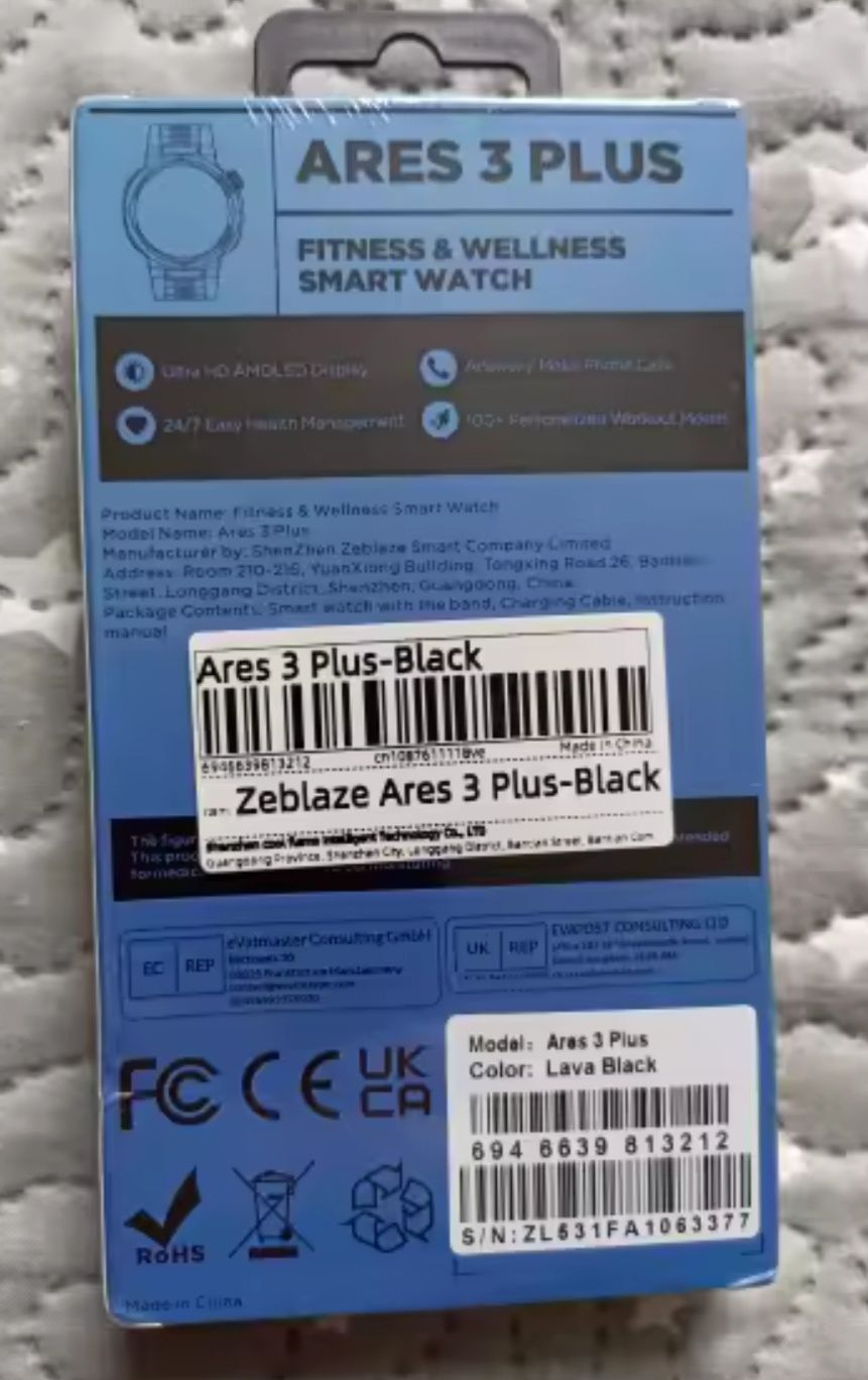 Novo Smartwatch modelo Zeblaze Ares 3 Plus