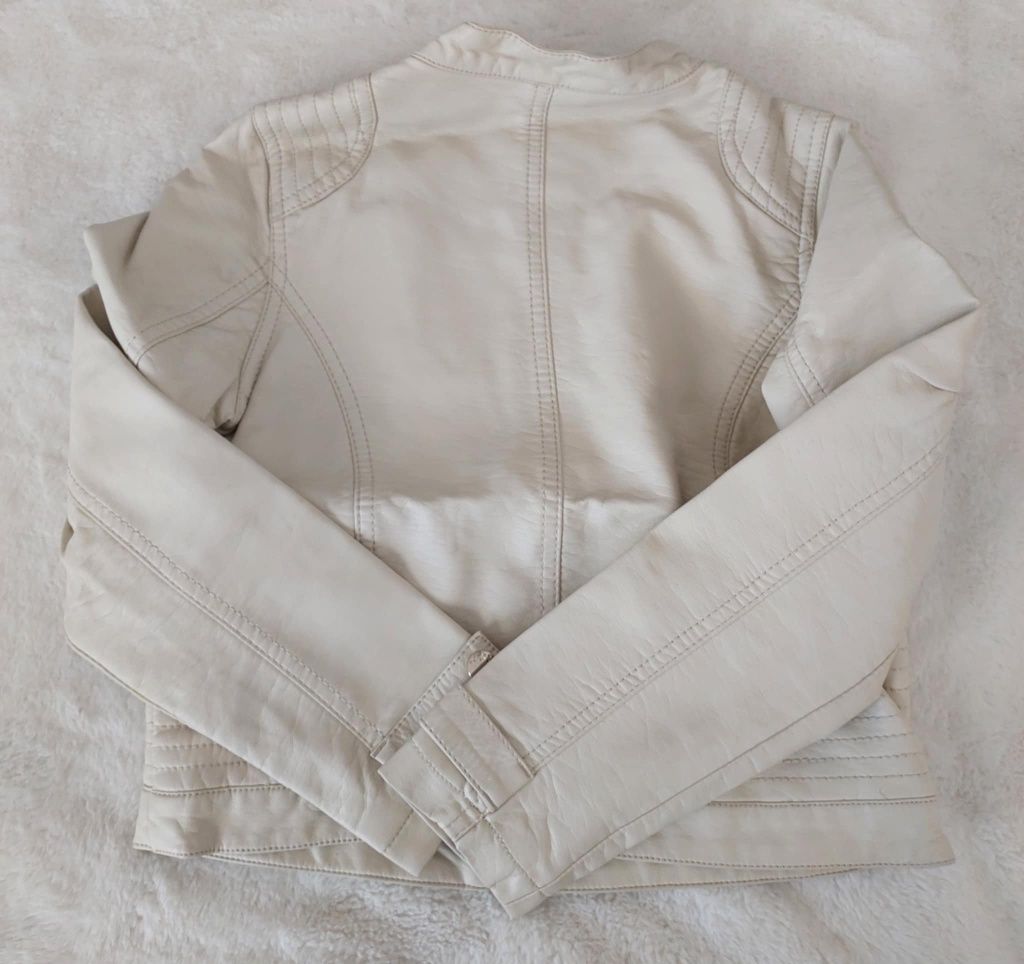Kurtka skórzana out Wear by lindex w rozmiarze 140 na podszewce