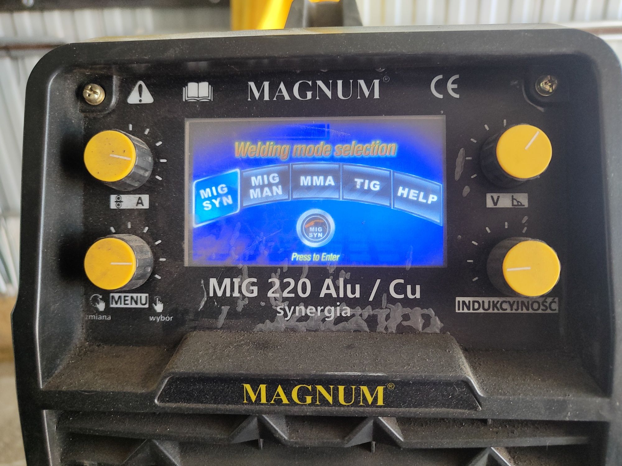 Migomat Magnum półautomat MIG 220 Alu/Cu synergia