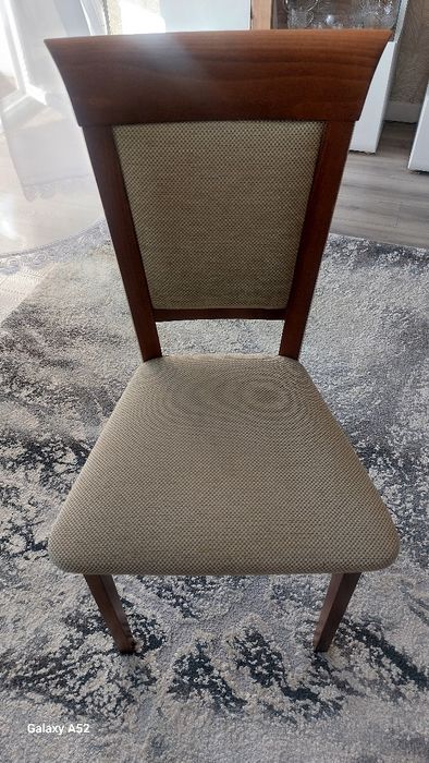 Stół, krzesła, 6 krzeseł BRW