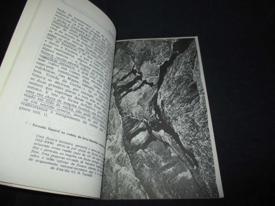 Livro Os vulcões e a deriva dos continentes Haroun Tazieff