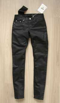 ACNE spodnie damskie jeansy made in Sweden z elastanem 26 / 32