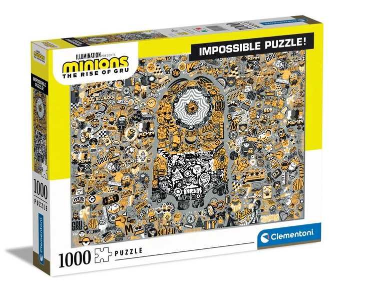 CLEMENTONI 39554 puzzle 1000 elementów IMPOSSIBLE Minionki