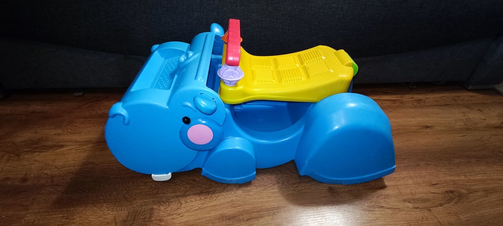 Fisher-Price Chodzik Jeździk Hipcio 5843 Zbieracz klocków