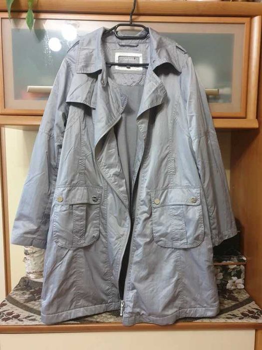 Płaszcz trencz trench coat ocieplana polarem Per Una