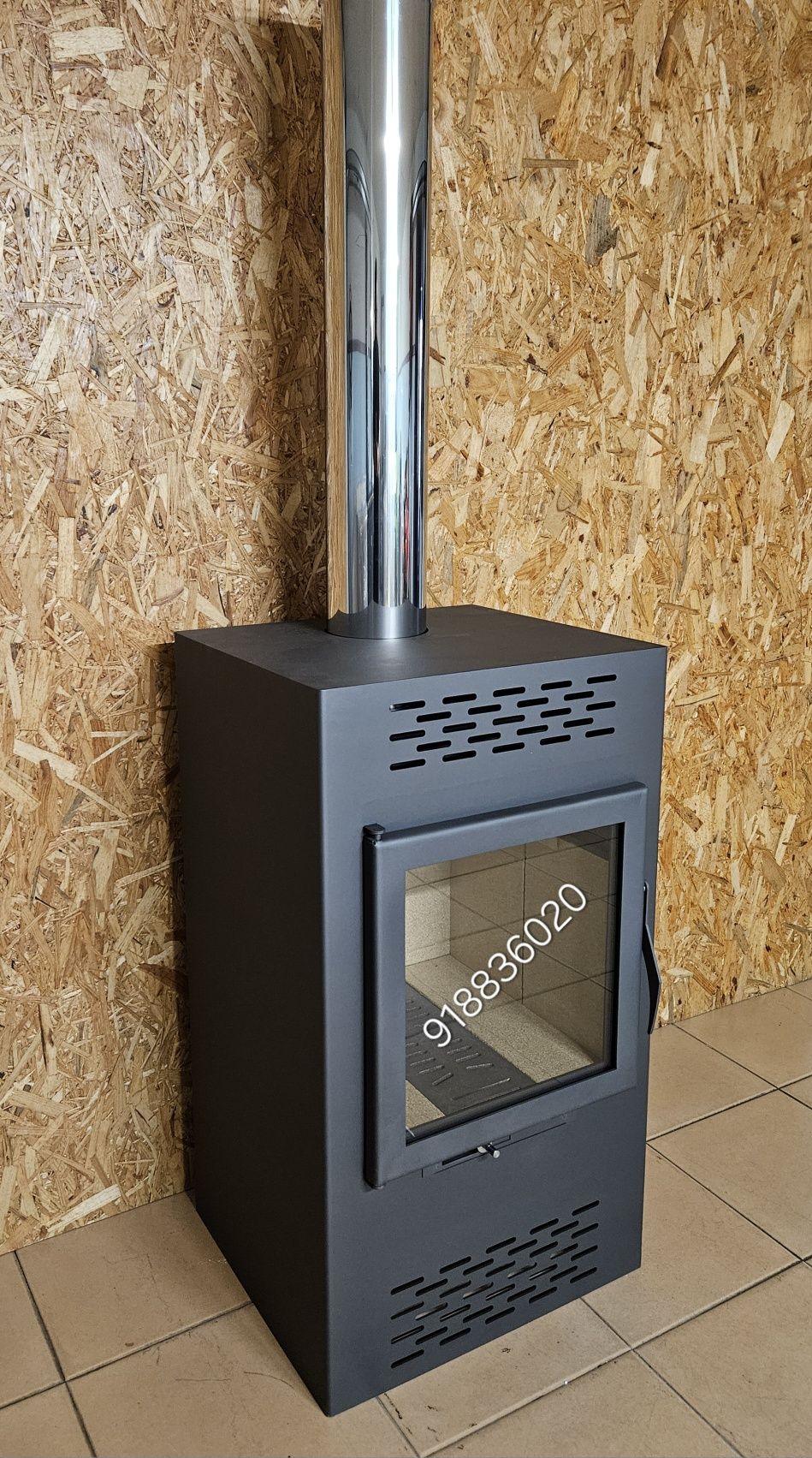 Salamandra Lenha Com Ventilação - Novas - Interior em Vermiculite