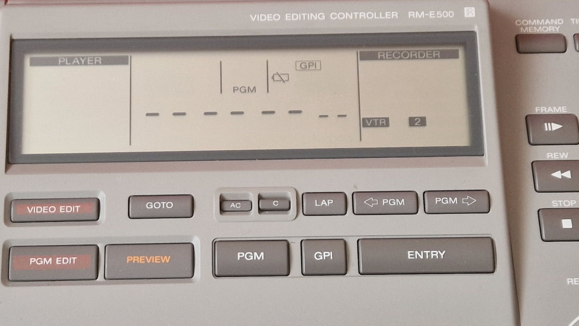 Sony Video Editing Controler RM E500 mikser mixer Panasonic