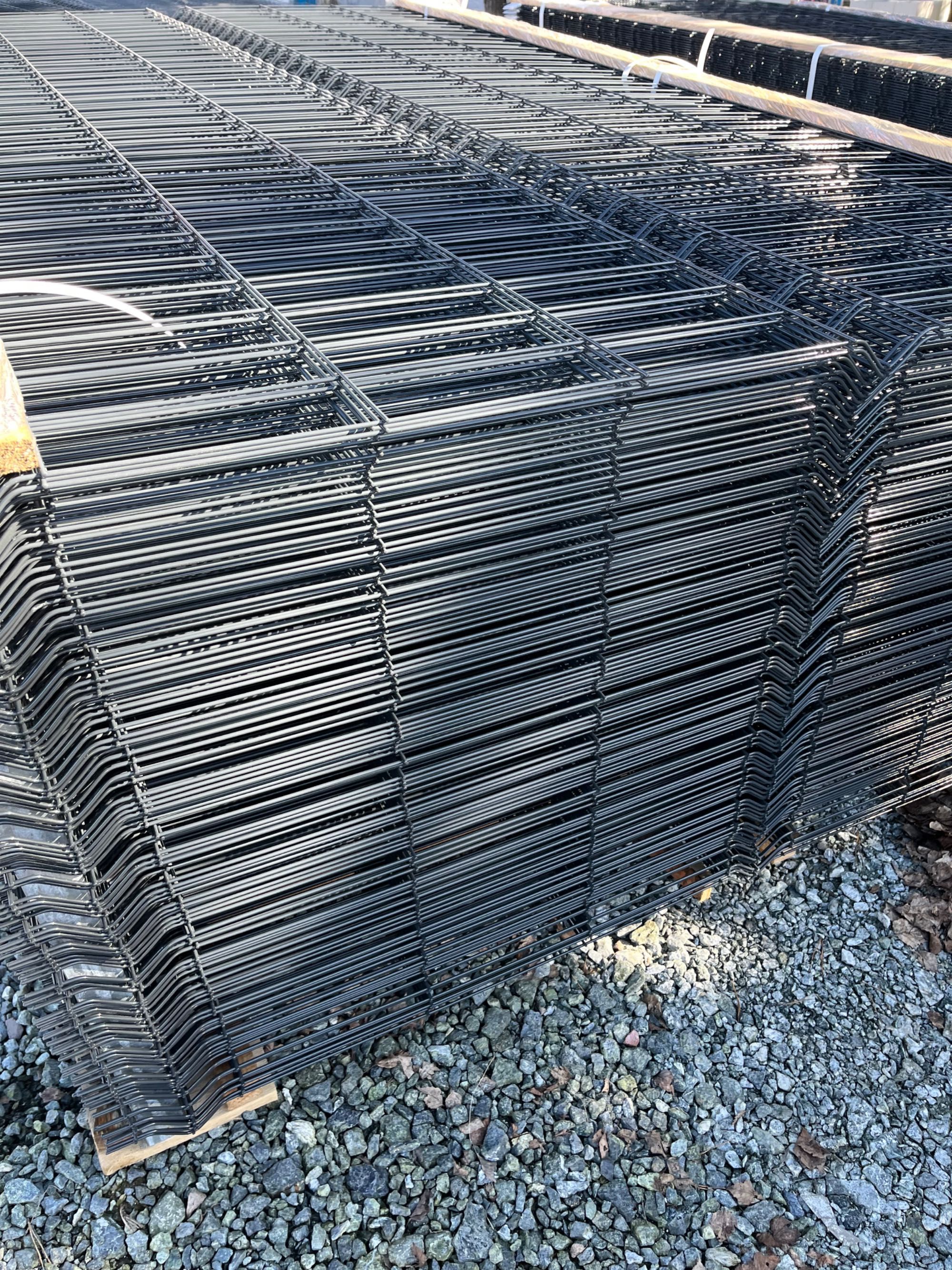 Panel ogrodzeniowy 1,23x2,50, 6/5/6  - łącznik,słupek,obejma