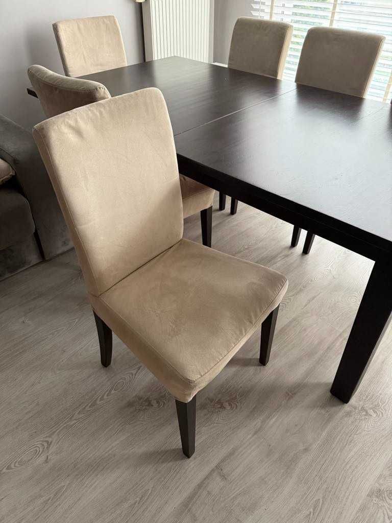 Stół Ikea Stornas z 6 krzesłami  - 200/105 cm.
