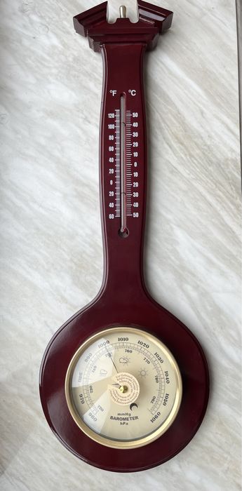 Метеостанция настенная современная Барометр Термометр винтажный стиль