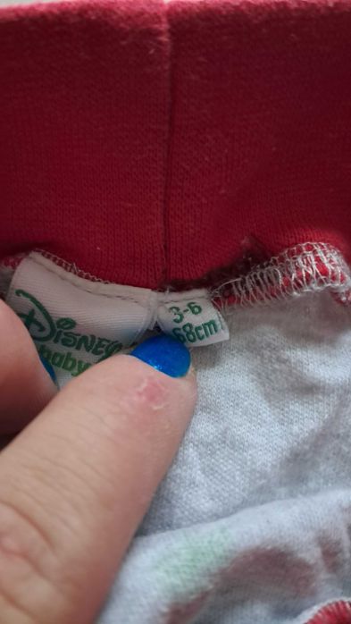 spodnie półśpiochy zakryte stópki Mickey Mouse święta Disney Baby