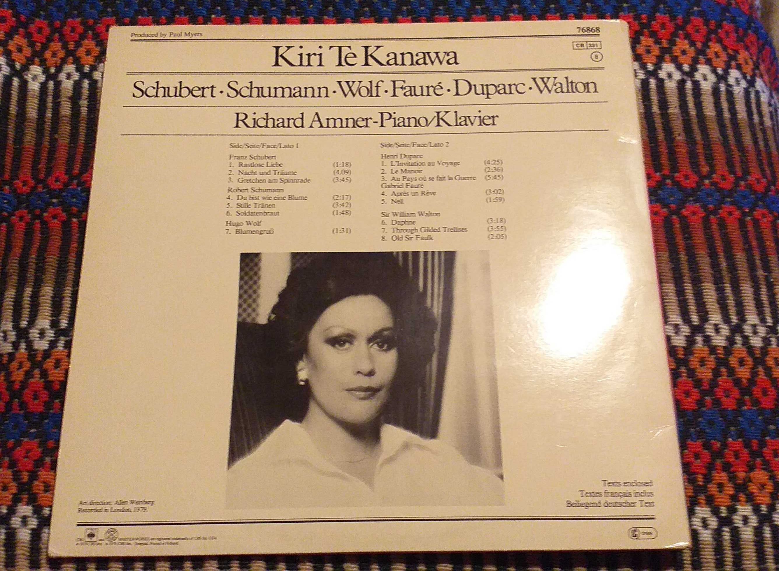Kiri Te Kanawa - Recital - Ópera - vinil