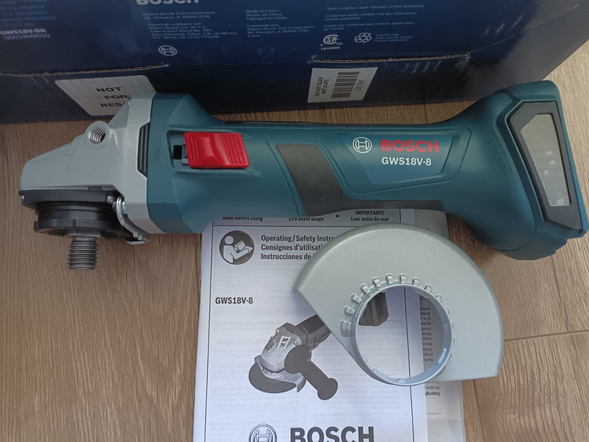 Bosch GWS18-8N 18V Brushless Angle Grinder