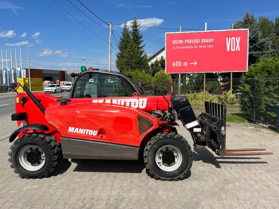 Manitou MT 625 H Easy Comfort  Mini ładowarka teleskopowa, oryginalna łyżka i widły Manitou, 3347 mtg