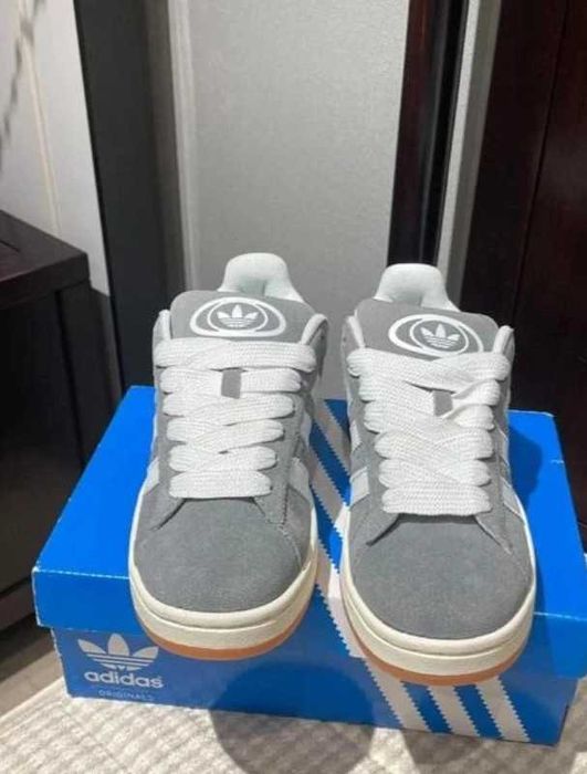 Buty meskie Mokasyny adidas_Campus_00s_Grey_White R.36
