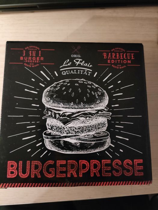 Le Flair Prasa do hamburgerów 3 w 1 Patty do grilla burgery