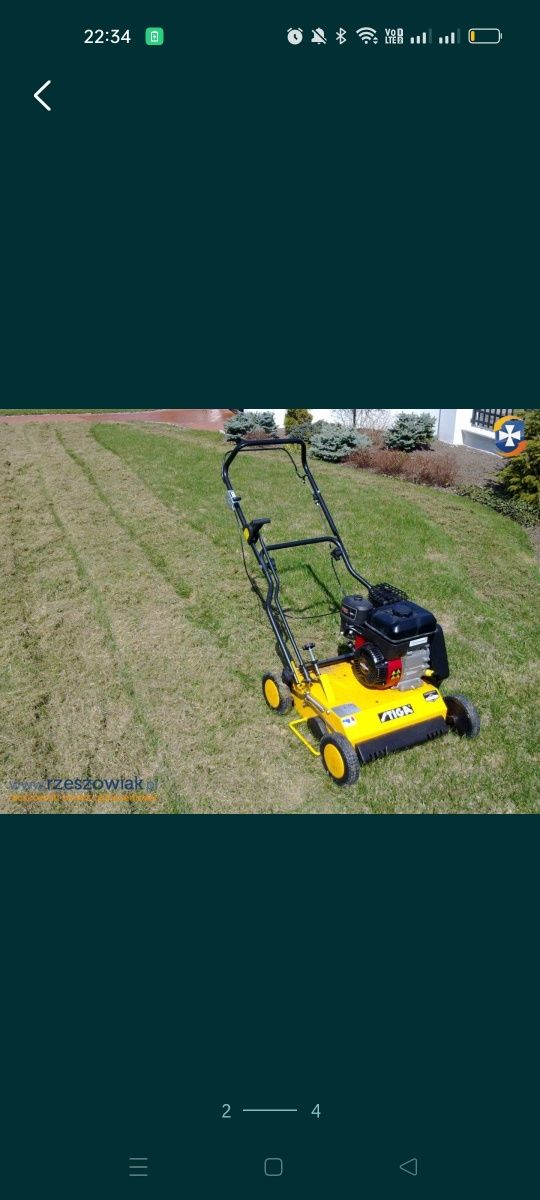 Rebak aerator, wertykulator, glebogryzarka, rowniarka ziemi w