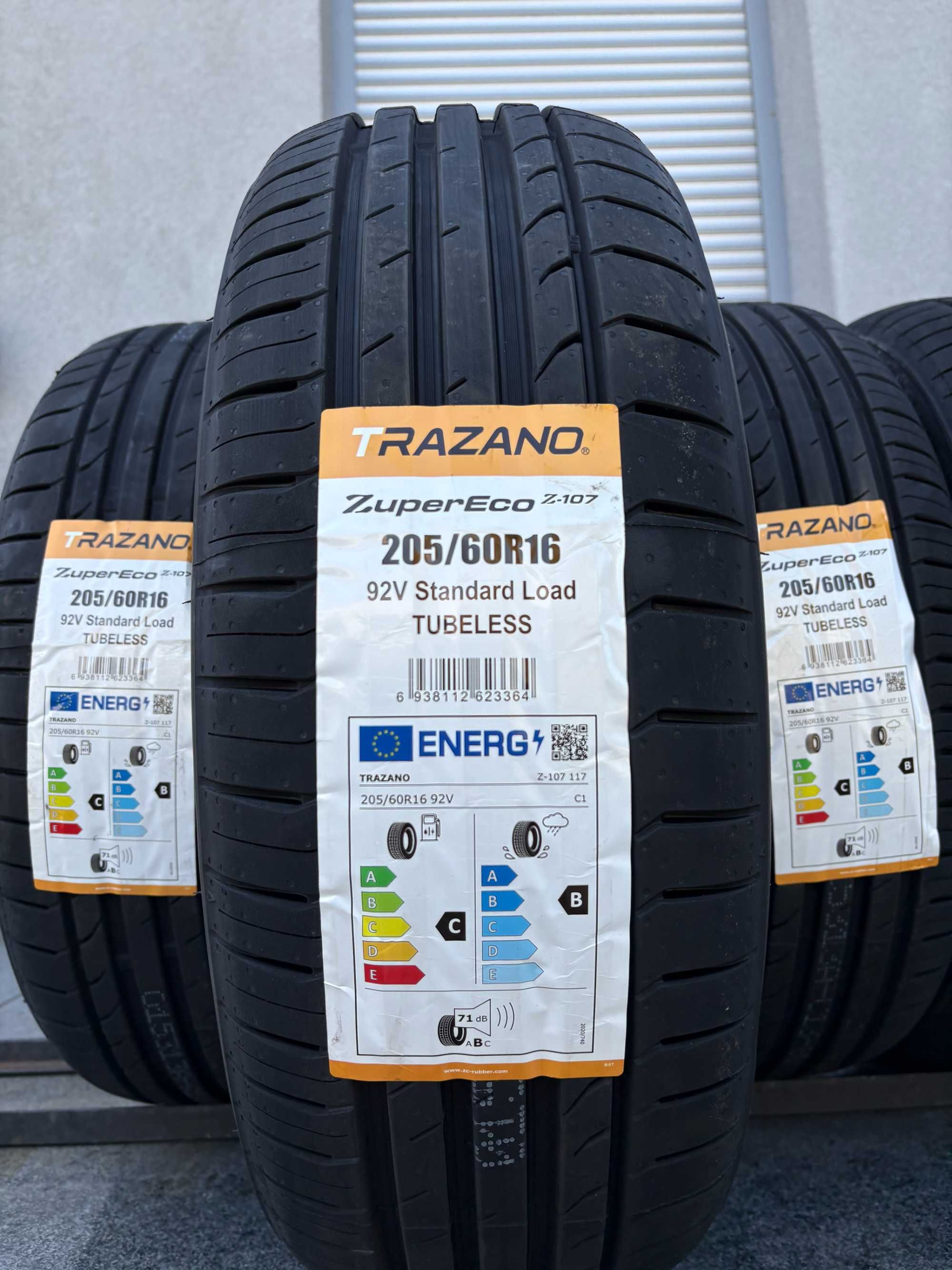 4szt letnie 205/60R16 Trazano Z107 92V C,B,71db prod. 2024r Gwarancja